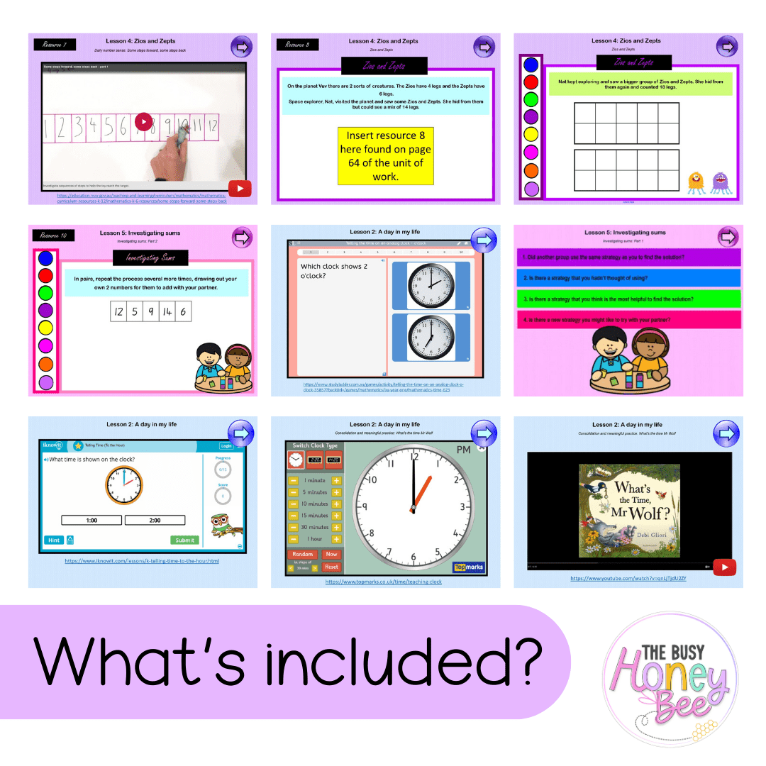 Early Stage 1 Unit 20 NSW Maths Teaching Slides - Teaching Slides