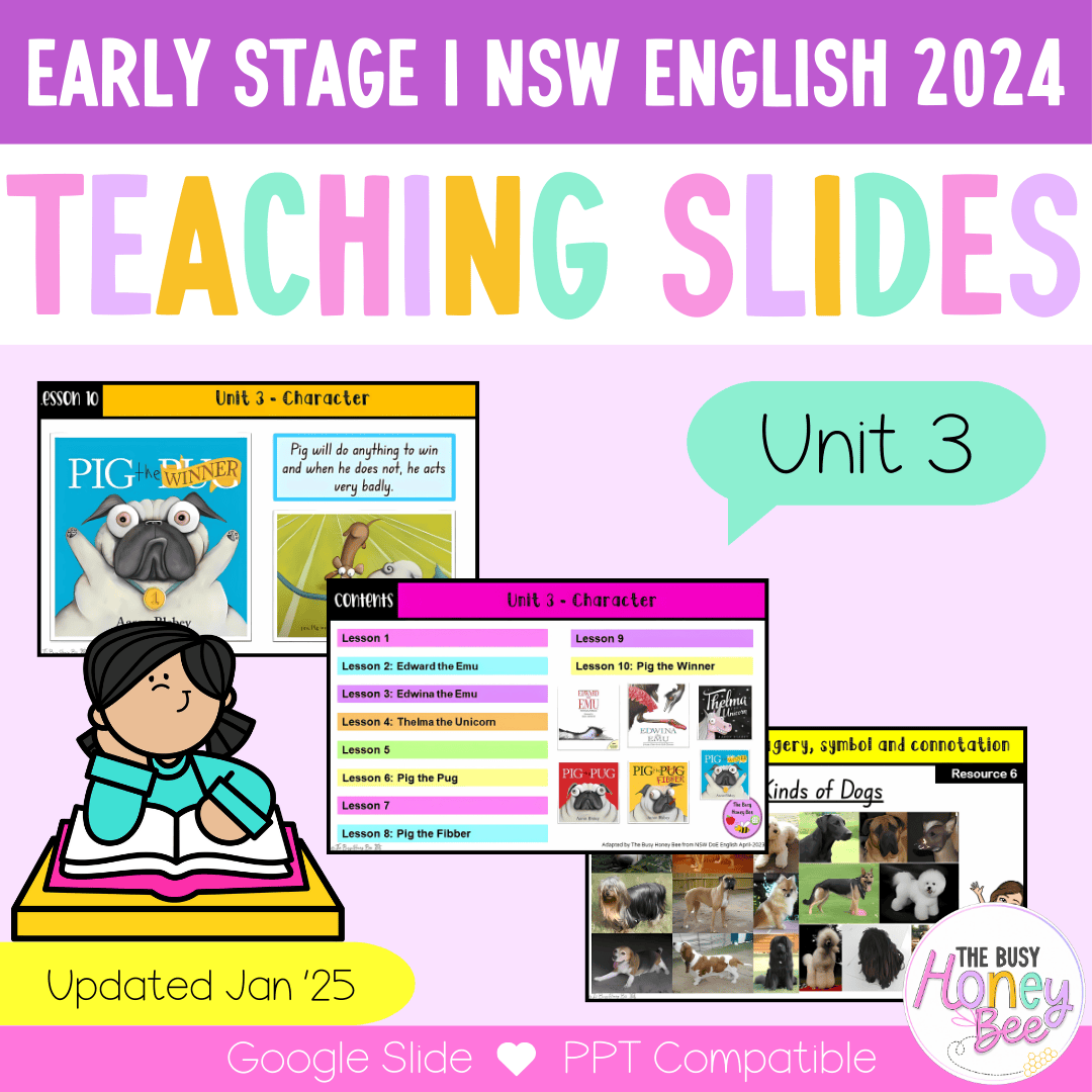 Early Stage 1 Unit 3 NSW Character English Teaching Slides 2022 - Teaching Slides