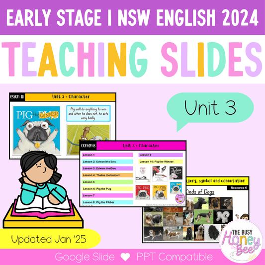 Early Stage 1 Unit 3 NSW Character English Teaching Slides 2022 - Teaching Slides