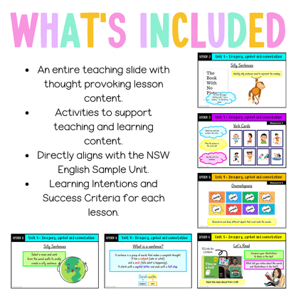 Early Stage 1 Unit 4 NSW Imagery, Symbol and Connotation English Teaching Slides 2022 - Teaching Slides
