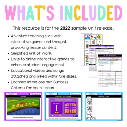 Early Stage 1 Unit 4 NSW Maths Teaching Slides 2022 - Teaching Slides