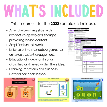 Early Stage 1 Unit 6 NSW Maths Teaching Slides 2022 - Teaching Slides