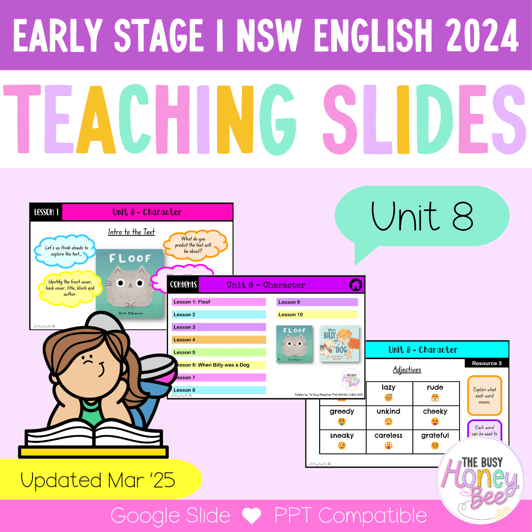 Early Stage 1 Unit 8 NSW Character English Teaching Slides 2022 - Teaching Slides