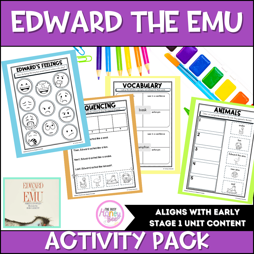 Edward the Emu Activity Pack - Activity Pack