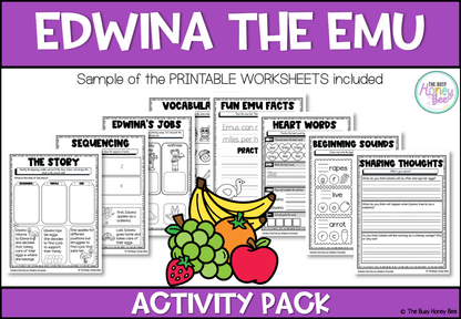 Edwina the Emu Activity Pack - Activity Pack