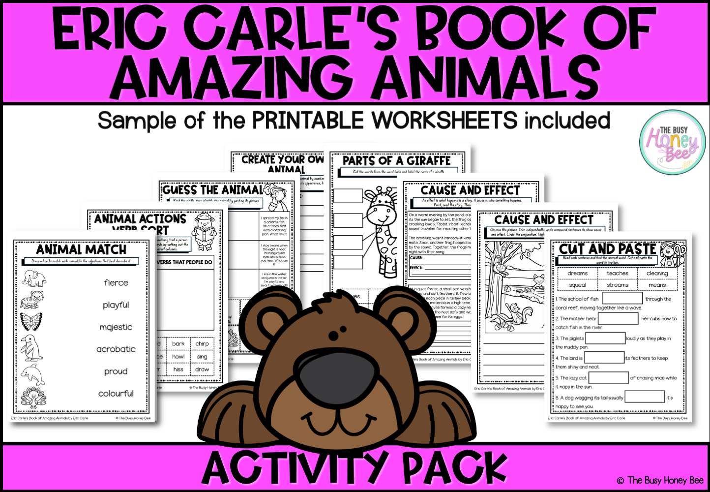 Eric Carle’s Book of Amazing Animals Activity Pack -