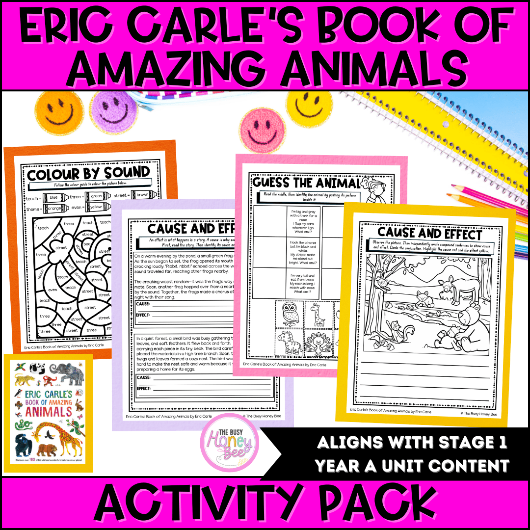 Eric Carle’s Book of Amazing Animals Activity Pack -