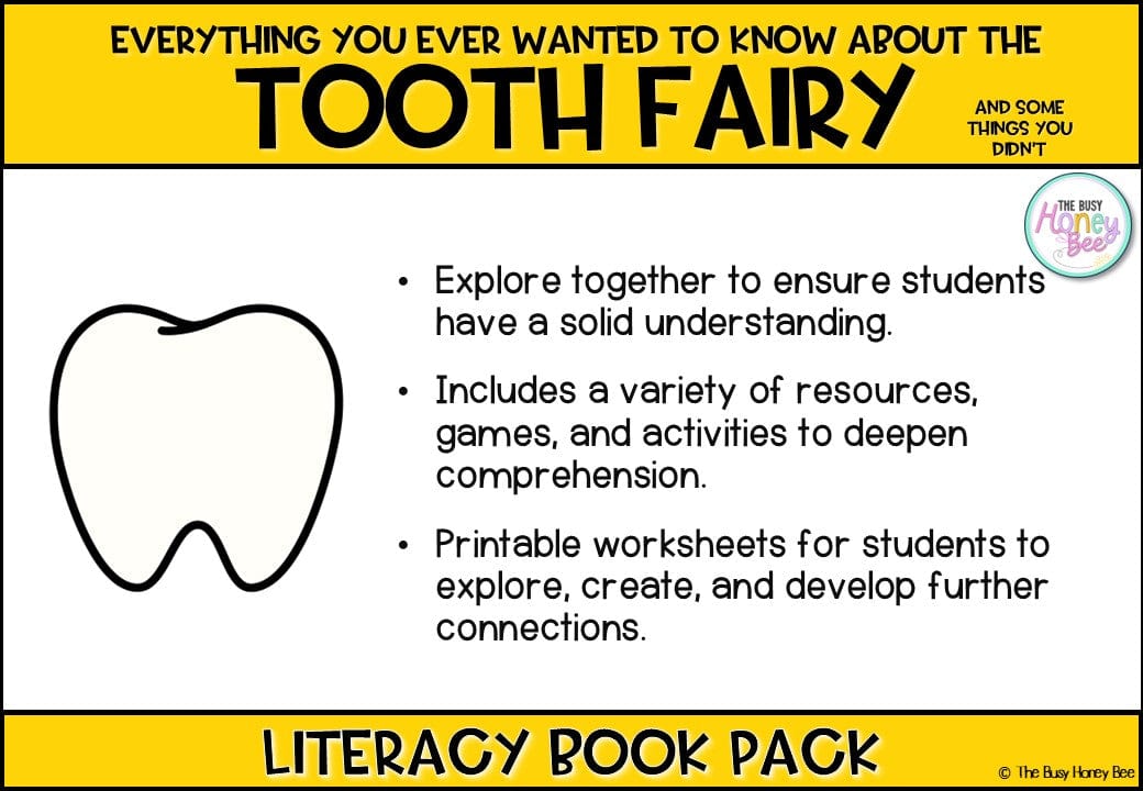 Everything You Ever Wanted to Know About the Tooth Fairy (And Some Things You Didn’t) by Briony Stewart - CBCA 2025 - Literacy Book Pack - Activity Pack