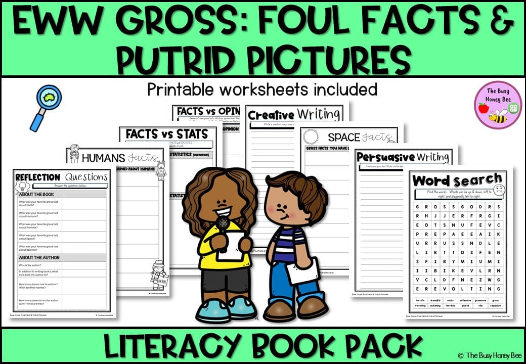 Eww Gross - Foul Facts and Putrid Pictures - CBCA 2024 - Literacy Book Pack - Activity Pack