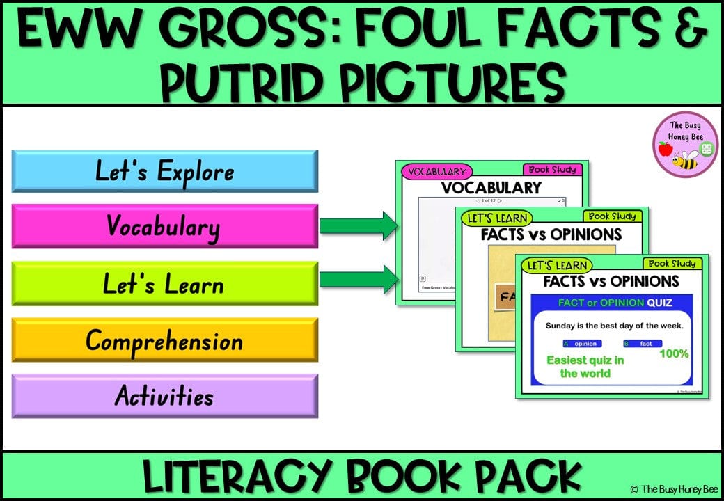 Eww Gross - Foul Facts and Putrid Pictures - CBCA 2024 - Literacy Book Pack - Activity Pack