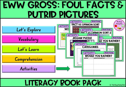 Eww Gross - Foul Facts and Putrid Pictures - CBCA 2024 - Literacy Book Pack - Activity Pack