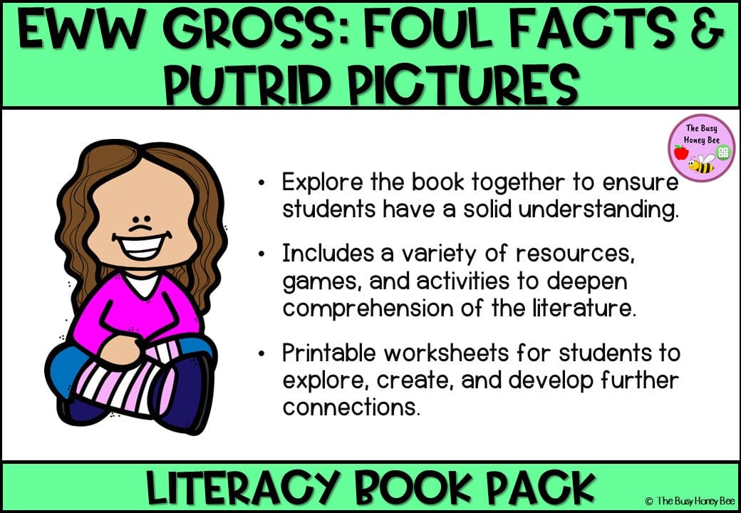 Eww Gross - Foul Facts and Putrid Pictures - CBCA 2024 - Literacy Book Pack - Activity Pack