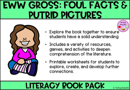 Eww Gross - Foul Facts and Putrid Pictures - CBCA 2024 - Literacy Book Pack - Activity Pack