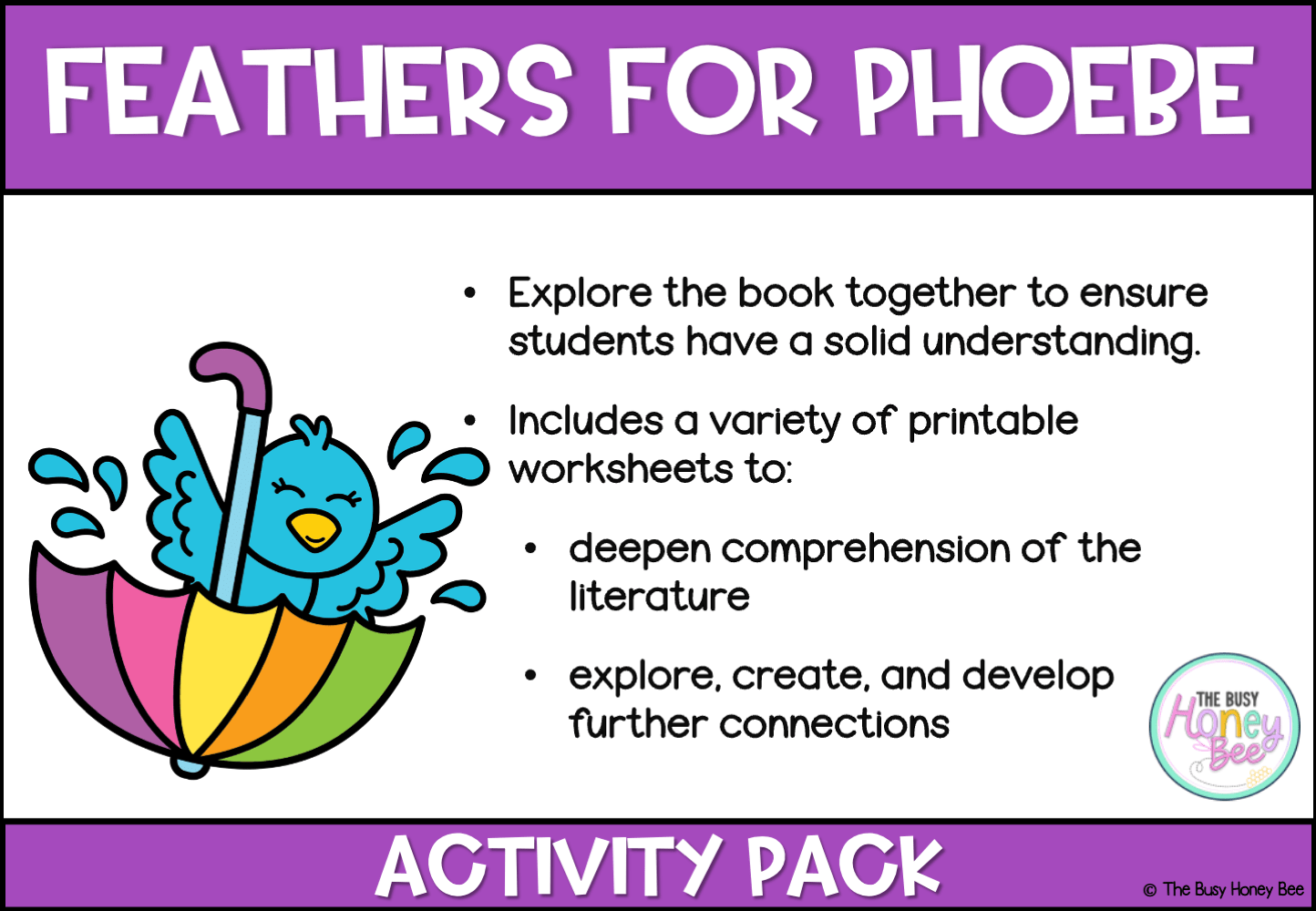 Feather for Phoebe Activity Pack -