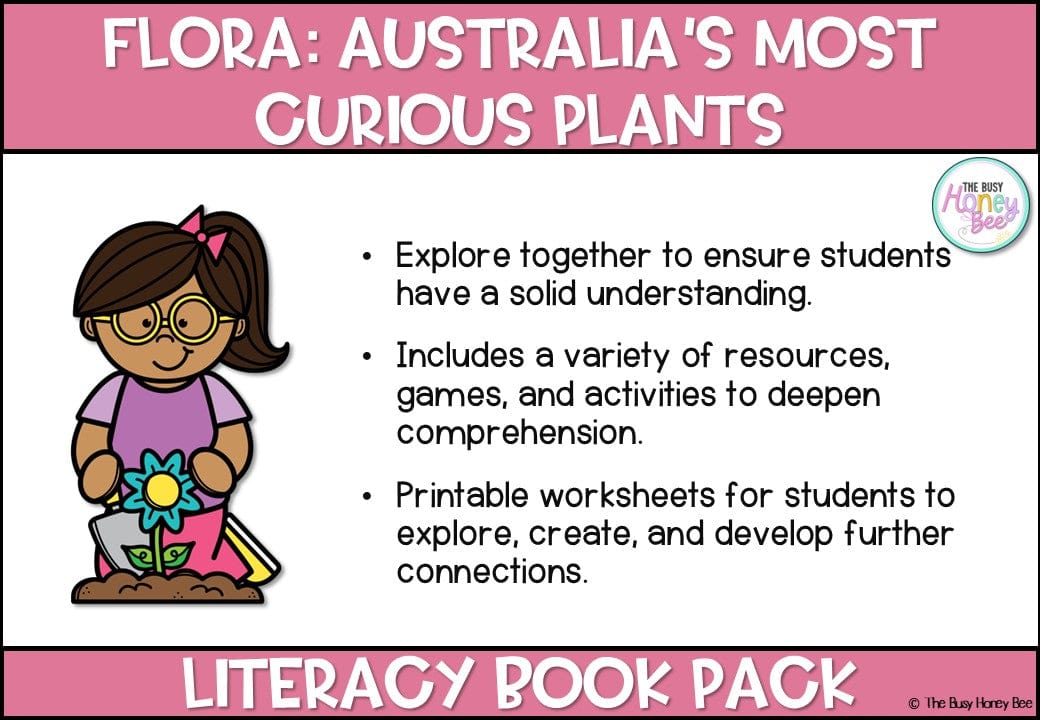 Flora: Australia’s Most Curious Plants by Tania McCartney - CBCA 2025 - Literacy Book Pack - Activity Pack
