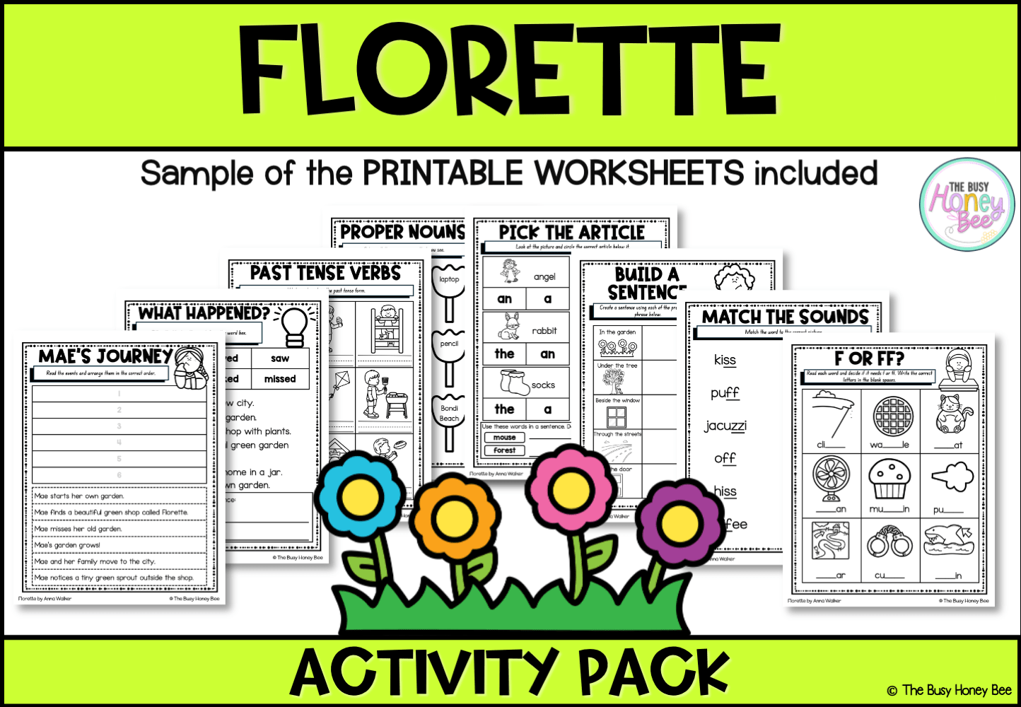 Florette by Anna Walker Activity Pack -