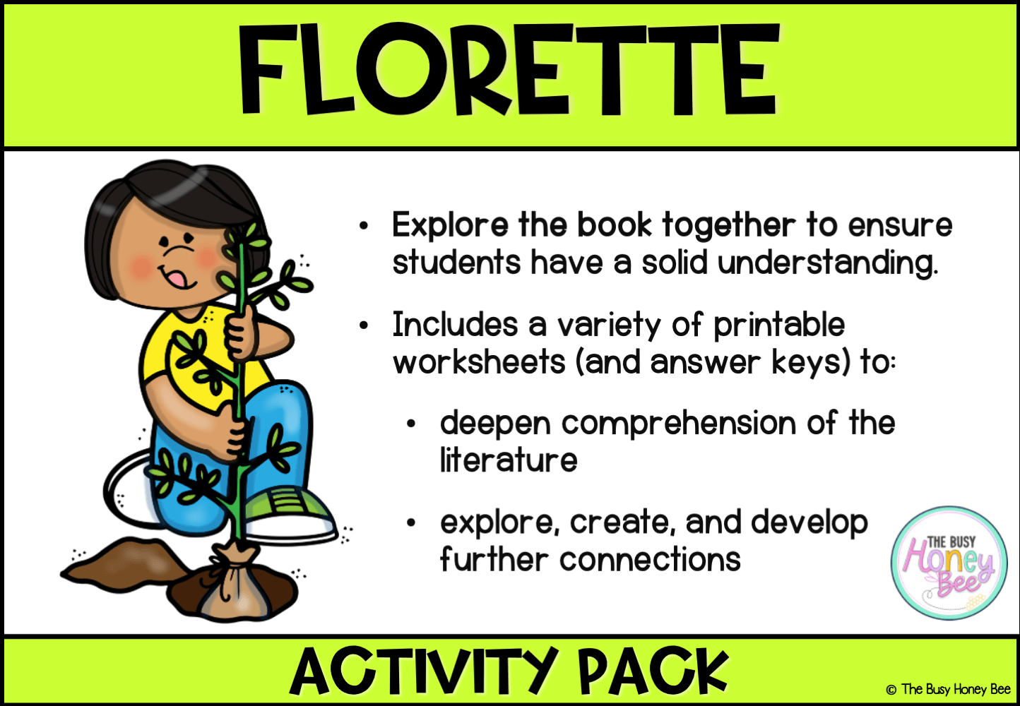 Florette by Anna Walker Activity Pack -