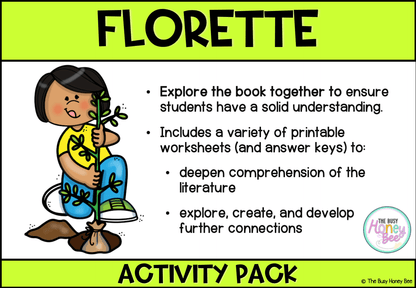 Florette by Anna Walker Activity Pack -