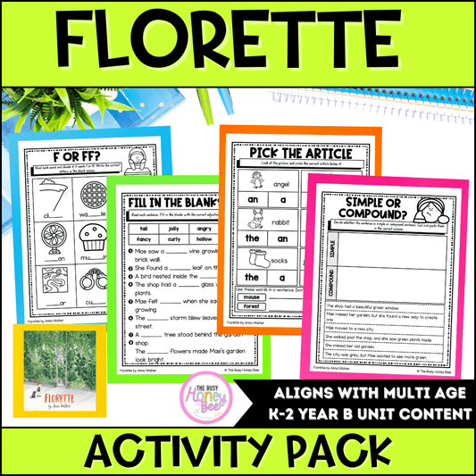 Florette by Anna Walker Activity Pack -