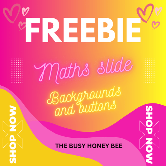 FREE Math Slides Backgrounds and Buttons - Teaching Manual