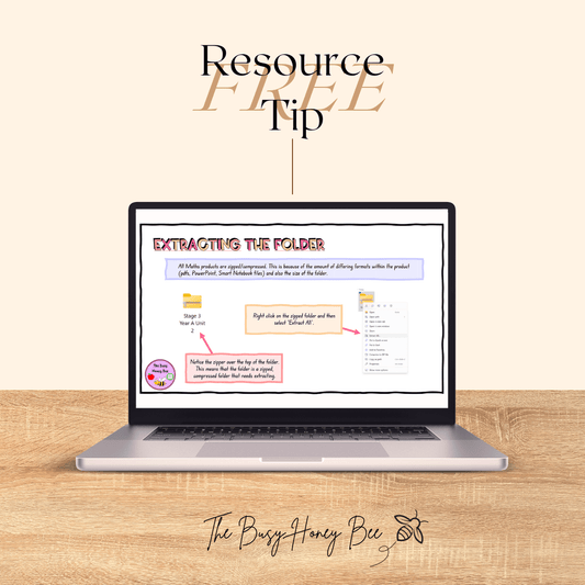 FREEBIE! Extracting the folders and Smart Notebook Information - Teaching Manual