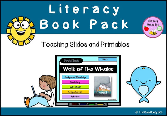 FREEBIE - Walk of the Whales Literacy Book Pack - Activity Pack