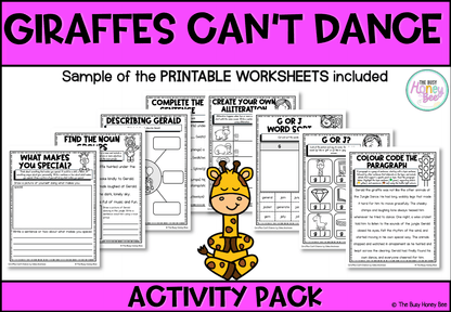 Giraffes Can’t Dance by Giles Andreae Activity Pack - Activity Pack