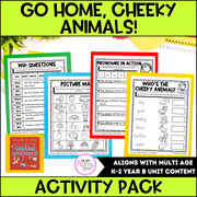 Go Home, Cheeky Animals! by Johanna Bell Activity Pack -