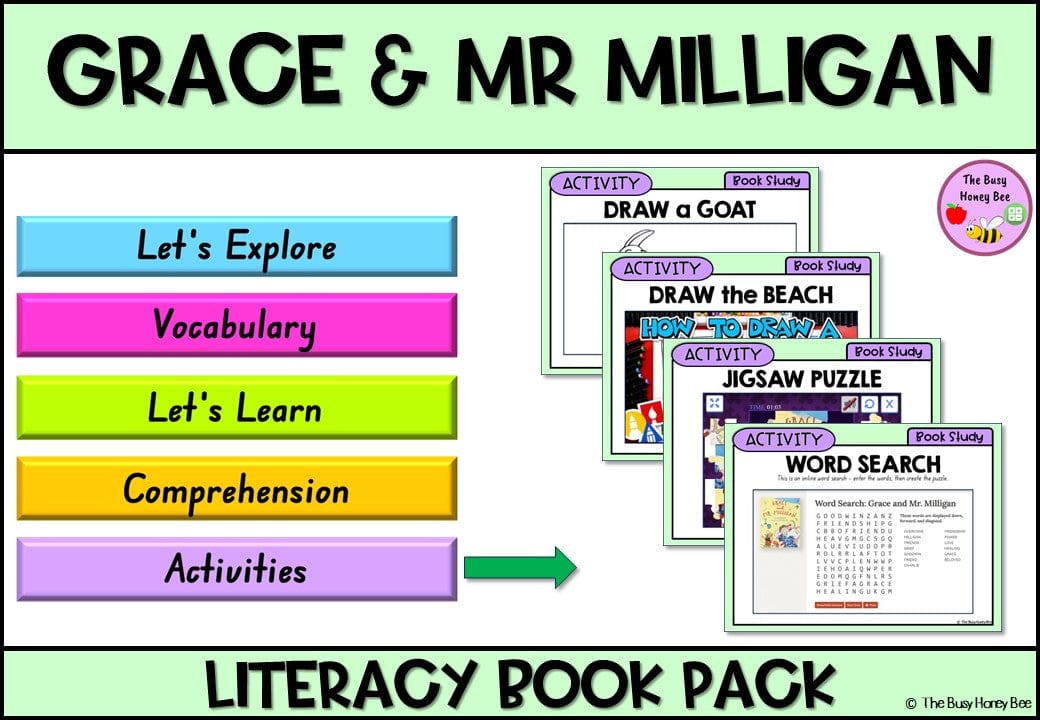 Grace and Mr Milligan - CBCA 2024 - Literacy Book Pack - Activity Pack