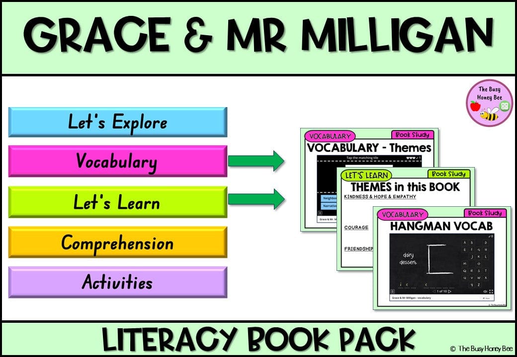 Grace and Mr Milligan - CBCA 2024 - Literacy Book Pack - Activity Pack