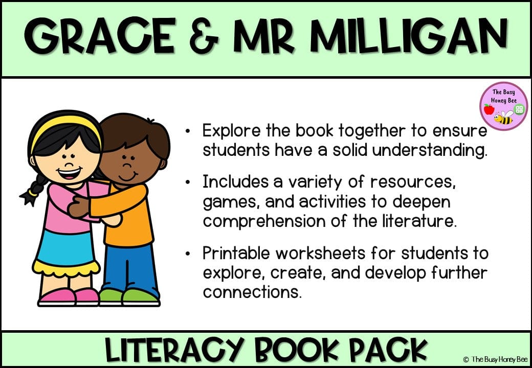 Grace and Mr Milligan - CBCA 2024 - Literacy Book Pack - Activity Pack