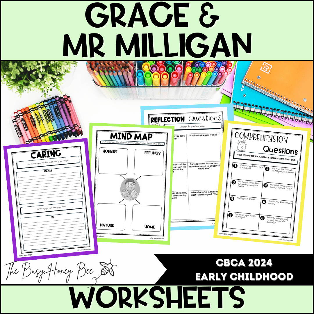 Grace and Mr Milligan - CBCA 2024 - Literacy Book Pack - Activity Pack