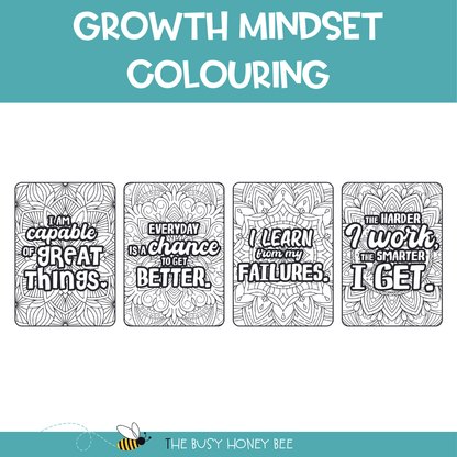 Growth Mindset Mindfulness Colouring Set - Activity Pack