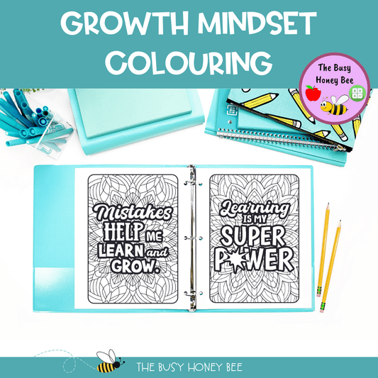 Growth Mindset Mindfulness Colouring Set - Activity Pack