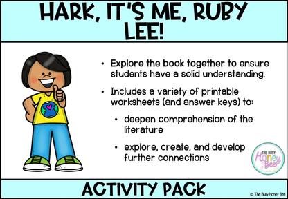 Hark, It’s Me, Ruby Lee! by Lisa Shanahan Activity Pack -