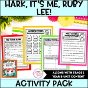 Hark, It’s Me, Ruby Lee! by Lisa Shanahan Activity Pack -