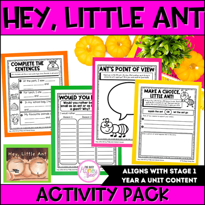 Hey, Little Ant by Phillip and Hannah Hoose Activity Pack - Activity Pack