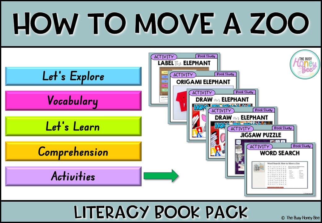 How to Move a Zoo by Kate Simpson, illustrated by Owen Swan - CBCA 2025 - Literacy Book Pack - Activity Pack