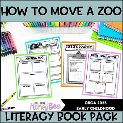 How to Move a Zoo by Kate Simpson, illustrated by Owen Swan - CBCA 2025 - Literacy Book Pack - Activity Pack