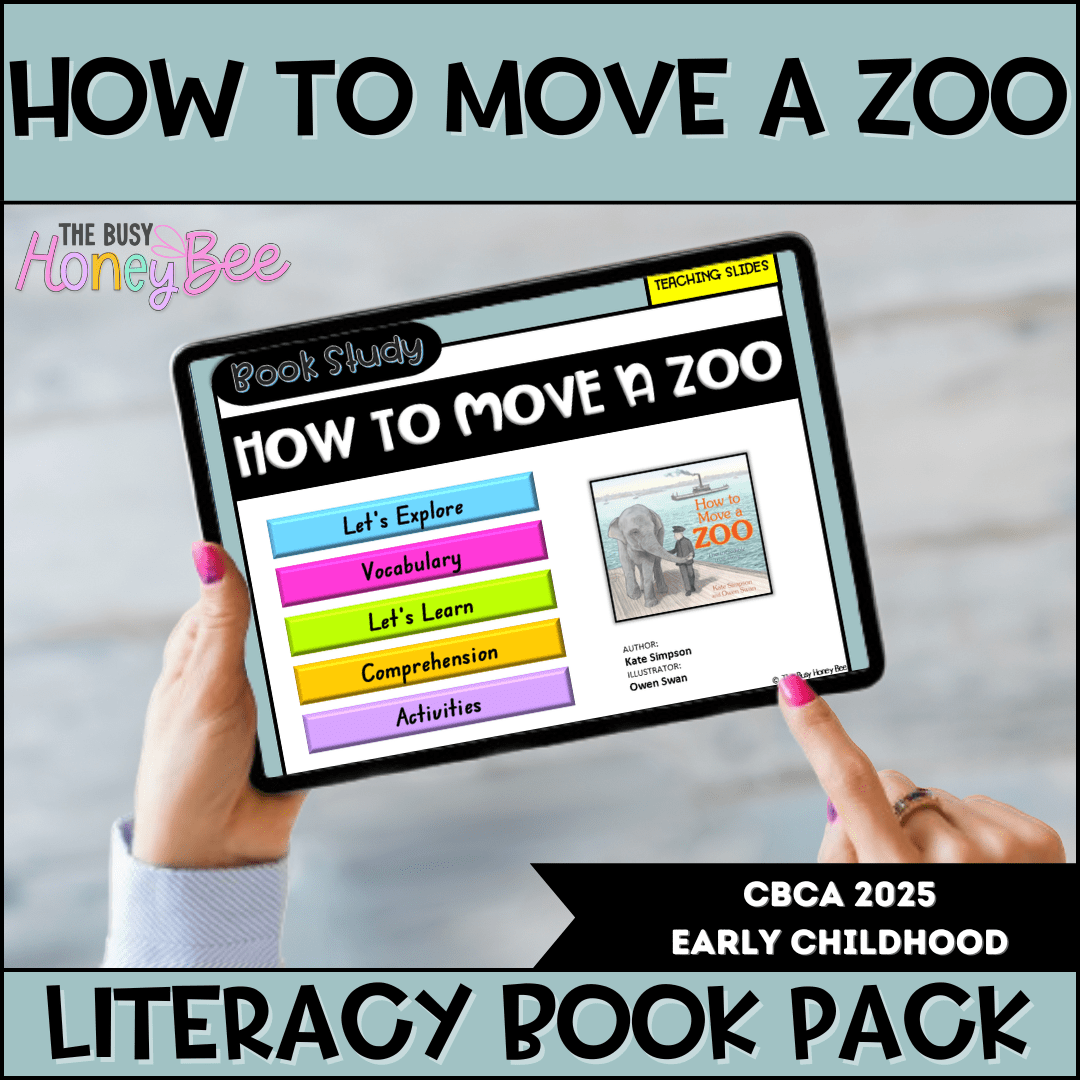 How to Move a Zoo by Kate Simpson, illustrated by Owen Swan - CBCA 2025 - Literacy Book Pack - Activity Pack