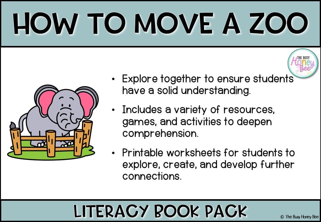 How to Move a Zoo by Kate Simpson, illustrated by Owen Swan - CBCA 2025 - Literacy Book Pack - Activity Pack