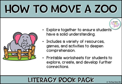 How to Move a Zoo by Kate Simpson, illustrated by Owen Swan - CBCA 2025 - Literacy Book Pack - Activity Pack