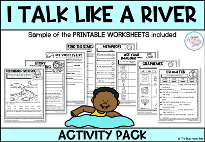 I Talk Like a River by Jordan Scott Activity Pack -