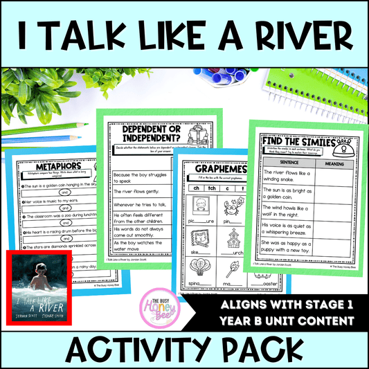 I Talk Like a River by Jordan Scott Activity Pack -