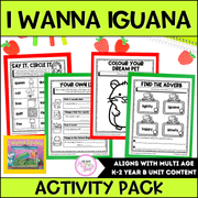 I Wanna Iguana by Karen Kaufman Orloff Activity Pack - Activity Pack