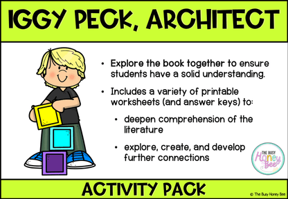 Iggy Peck, Architect by Andrea Beaty Activity Pack -