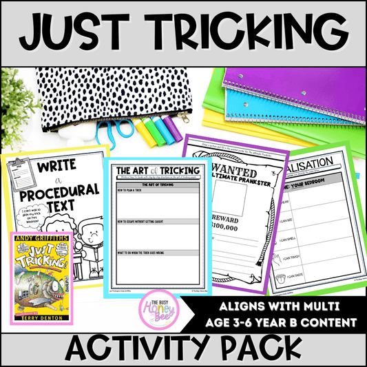 Just Tricking! by Andy Griffiths Activity Pack -