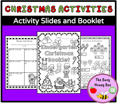 Kindergarten Christmas Activities PowerPoint and Booklet - Activity Pack