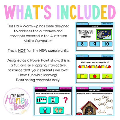 Kindergarten/Prep Australian | Math Daily Review | Warm-Up 11 - Warm Up | Revision