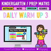 Kindergarten/Prep Australian | Math Daily Review | Warm-Up 3 - Warm Up | Revision
